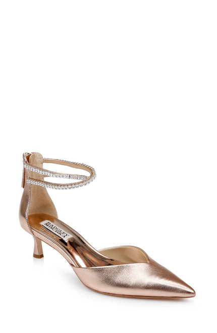 Champagne | Lilibeth Dual-Strapped Kitten Heels