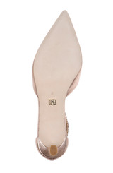 Champagne | Lilibeth Dual-Strapped Kitten Heels