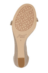 Light Gold | Lora Low Wedge Sandals