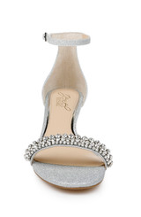 Silver | Lora Low Wedge Sandals