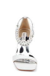 White | Loretta Dual Pearl Strap Stiletto