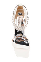 White | Loretta Dual Pearl Strap Stiletto