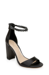 Black | Louise Peep-Toe Block Heel