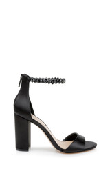 Black | Louise Peep-Toe Block Heel