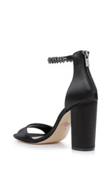 Black | Louise Peep-Toe Block Heel