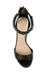 Black | Louise Peep-Toe Block Heel