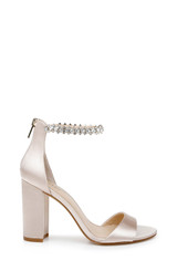 Champagne | Louise Peep-Toe Block Heel