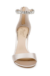 Champagne | Louise Peep-Toe Block Heel