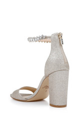 Light Gold | Louise Peep-Toe Block Heel