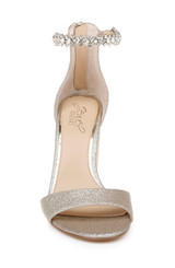 Light Gold | Louise Peep-Toe Block Heel