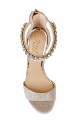 Light Gold | Louise Peep-Toe Block Heel