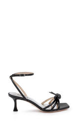 Black | Loyalty Knot Detail Sandal