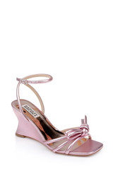 Pink | Luciana Knot Detail Wedge Sandal