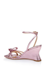 Pink | Luciana Knot Detail Wedge Sandal