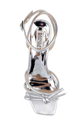 Silver | Luciana Knot Detail Wedge Sandal