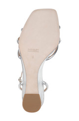 Silver | Luciana Knot Detail Wedge Sandal