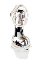 White | Luciana Knot Detail Wedge Sandal