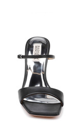 Black | Luna Mule With Sculptural Wedge