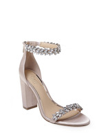 Champagne | Mayra Ankle Strap Evening Shoe