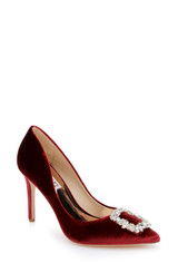 Bordo Velvet | Cher Pointed Toe Evening Pump