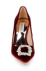 Bordo Velvet | Cher Pointed Toe Evening Pump