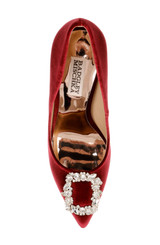 Bordo Velvet | Cher Pointed Toe Evening Pump