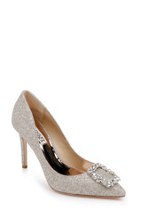 Champagne | Cher Pointed Toe Evening Pump