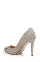 Champagne | Cher Pointed Toe Evening Pump