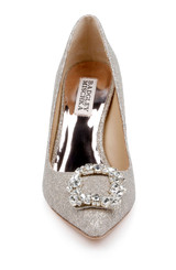 Champagne | Cher Pointed Toe Evening Pump