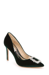 Green Velvet | Cher Pointed Toe Evening Pump