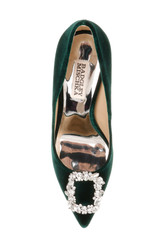 Green Velvet | Cher Pointed Toe Evening Pump