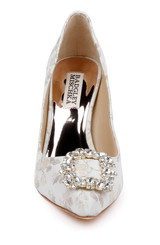 Ivory Jacquard | Cher Pointed Toe Evening Pump