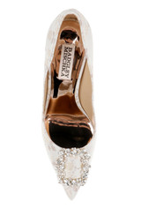 Ivory Jacquard | Cher Pointed Toe Evening Pump