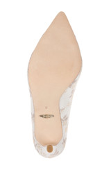 Ivory Jacquard | Cher Pointed Toe Evening Pump