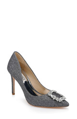 Pewter Glitter | Cher Pointed Toe Evening Pump