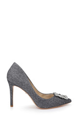 Pewter Glitter | Cher Pointed Toe Evening Pump