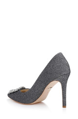 Pewter Glitter | Cher Pointed Toe Evening Pump