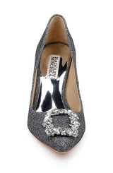 Pewter Glitter | Cher Pointed Toe Evening Pump