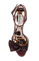 Wine Satin | Remi Statement Kitten Heel Top