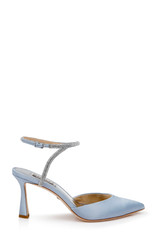 Azure Blue | Kamilah Pointed Toe Stiletto Side