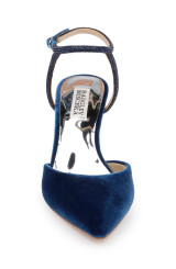 Blue Velvet | Kamilah Pointed Toe Stiletto Front