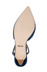 Blue Velvet | Kamilah Pointed Toe Stiletto Sole