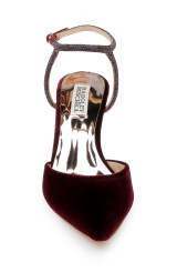 Wine Velvet | Kamilah Pointed Toe Stiletto Front