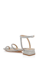 Silver | Dakotah Low Block Sandals Back Side