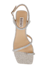 Silver | Dakotah Low Block Sandals Top