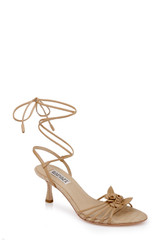 Reed Leather | Darlyn Ankle Tie Mid Heel Sandals Front Side