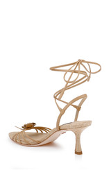 Reed Leather | Darlyn Ankle Tie Mid Heel Sandals Back Side