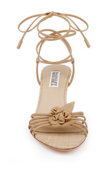 Reed Leather | Darlyn Ankle Tie Mid Heel Sandals Front