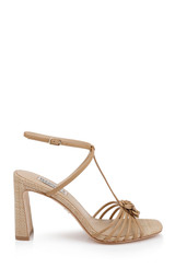 Reed Leather | Debora T-Strap Block Heel Sandals Side