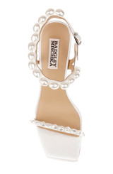 White | Demi Open Toe High Heel Sandals Top